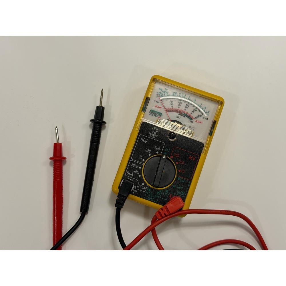 Power Gear Voltmeter Ammeter Ohmmeter Analog Multimeter Meter AC/DC 1000V/500mA